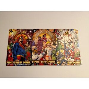 Justice League Another Nail 1-3 Complete Set DC Comics Elseworlds Alan Davis